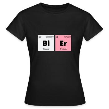 Bier - Frauen T-Shirt - Schwarz - Vorne - AI Model Female 172 dark (172cm)