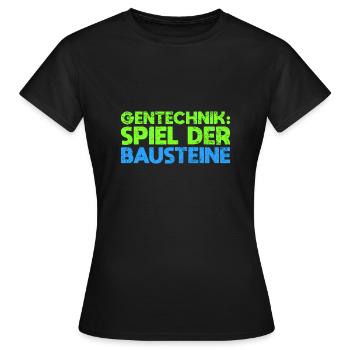 Gentechnik: Spiel Der Bausteine - Frauen T-Shirt - Schwarz - Vorne - AI Model Female 172 dark (172cm)