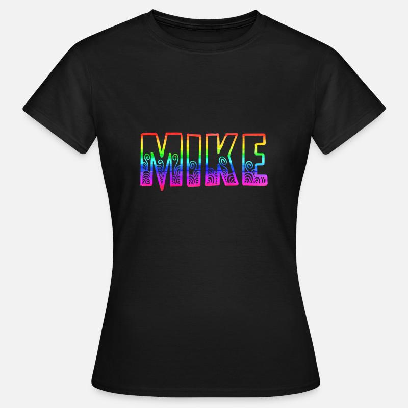 mike rs rainbow - Women's T-Shirt - black
