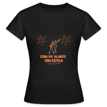 Stilvoll wegwerfen - Urban Design - Frauen T-Shirt - Schwarz - Vorne - AI Model Female 172 dark (172cm)