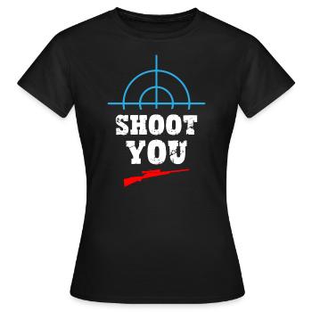 Shoot You - Sniper - Women's T-Shirt - black - Front - AI Model Female 172 dark (172cm)