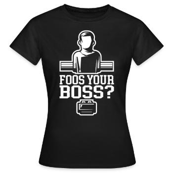 Lustiges Tischfussball Kickern Tischkicker - Frauen T-Shirt - Schwarz - Vorne - AI Model Female 172 dark (172cm)