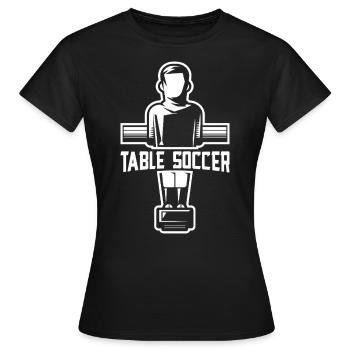 Baby-foot, Baby-foot, baby-foot, Wuzzler - T-shirt Femme - noir - Devant - AI Model Female 172 dark (172cm)