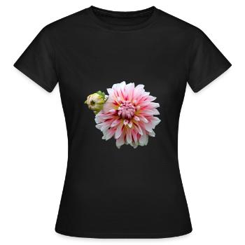 Flower Pink Pink Flower Flowers Pink Pink Flowers - Women's T-Shirt - black - Front - AI Model Female 172 dark (172cm)