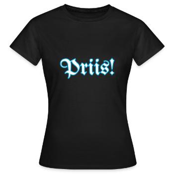 Pris Priiis Schnupftabak - Frauen T-Shirt - Schwarz - Vorne - AI Model Female 172 dark (172cm)