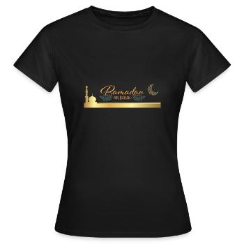 Ramadan Mubarak - Frauen T-Shirt - Schwarz - Vorne - AI Model Female 172 dark (172cm)