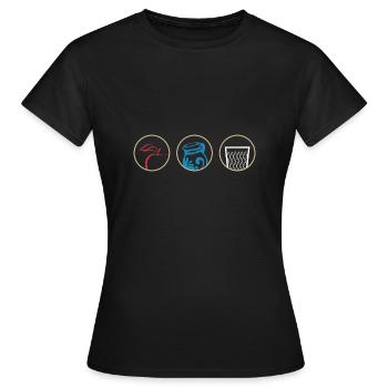 Hesse cadeau Hessisch Babbel Cidre Appelwoi - T-shirt Femme - noir - Devant - AI Model Female 172 dark (172cm)