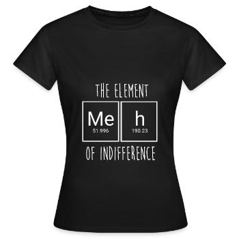 Tableau périodique - T-shirt Femme - noir - Devant - AI Model Female 172 dark (172cm)