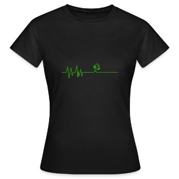 Natürliche Harmonie: Musik und Natur in Perfektion - Frauen T-Shirt - Schwarz - Vorne - AI Model Female 172 dark (172cm)