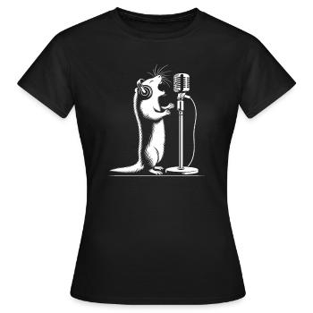 Gesang der Erdmännchen - Frauen T-Shirt - Schwarz - Vorne - AI Model Female 172 dark (172cm)