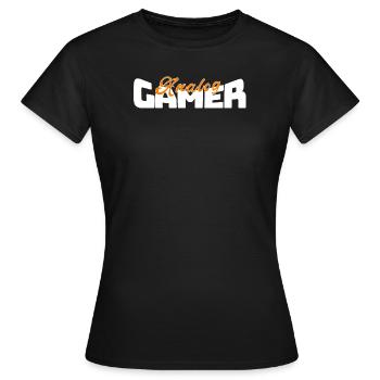 Analog Gamer - Frauen T-Shirt - Schwarz - Vorne - AI Model Female 172 dark (172cm)