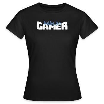 Analog Gamer - Frauen T-Shirt - Schwarz - Vorne - AI Model Female 172 dark (172cm)