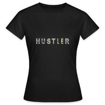 Hustler Money Texture Inspiration - Frauen T-Shirt - Schwarz - Vorne - AI Model Female 172 dark (172cm)