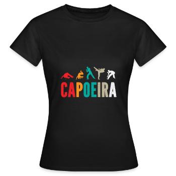 Capoeira brésilienne - T-shirt Femme - noir - Devant - AI Model Female 172 dark (172cm)