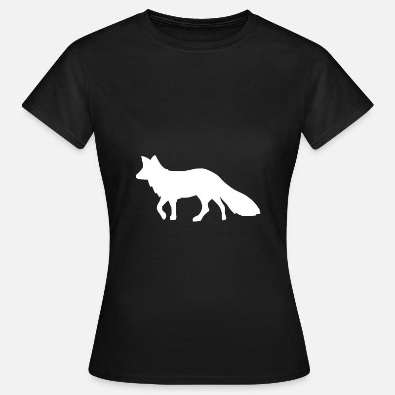 Fox white fox white - Women's T-Shirt - black