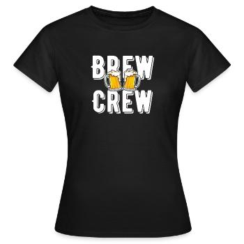Brew crew - Women's T-Shirt - black - Front - AI Model Female 172 dark (172cm)