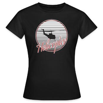 Hubschrauber - Frauen T-Shirt - Schwarz - Vorne - AI Model Female 172 dark (172cm)