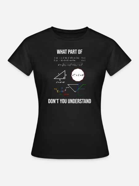 What Part Of Civil Engineer Mathematician T-shirt - Women's T-Shirt - black