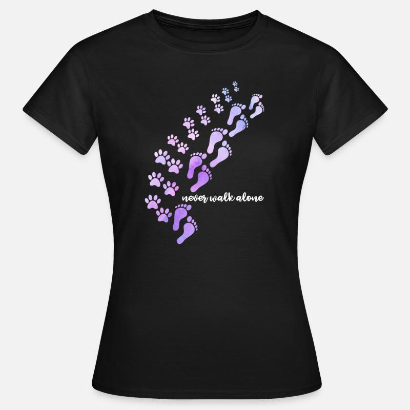 Never Walk Alone - Women's T-Shirt - black