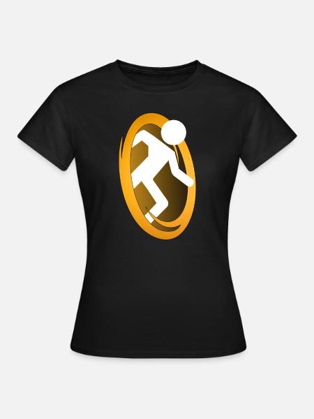 In meinem befindet sich ein Portal - Frauen T-Shirt - Schwarz