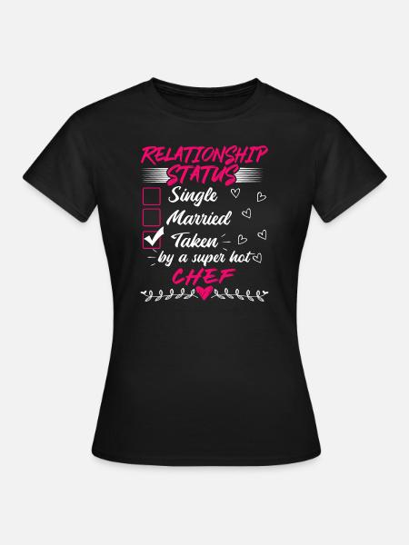 Funny His and Her Gift Idea Chef Relationship - Women's T-Shirt - black