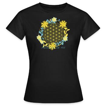 Illumine ta vie - T-shirt Femme - noir - Devant - AI Model Female 172 dark (172cm)