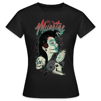 Muertos - Frauen T-Shirt - Schwarz - Vorne - AI Model Female 172 dark (172cm)