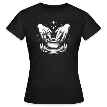 Make pottery - Women's T-Shirt - black - Front - AI Model Female 172 dark (172cm)