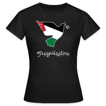 Free Palestine | Palästina | freepalestine | Peace - Frauen T-Shirt - Schwarz - Vorne - AI Model Female 172 dark (172cm)
