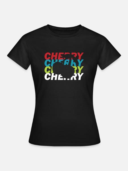 Kirsche Kirschbaum - Frauen T-Shirt - Schwarz
