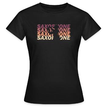 Saxophonist - Frauen T-Shirt - Schwarz - Vorne - AI Model Female 172 dark (172cm)