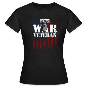 Korean War Veteran - Veteran - Frauen T-Shirt - Schwarz - Vorne - AI Model Female 172 dark (172cm)