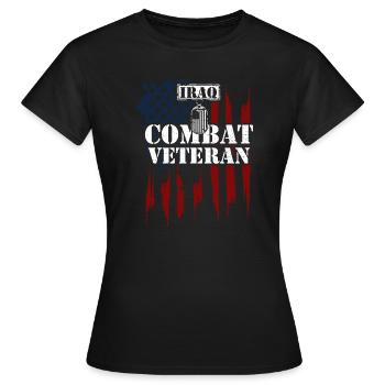 Iraq Combat Veteran - Veteran - Frauen T-Shirt - Schwarz - Vorne - AI Model Female 172 dark (172cm)