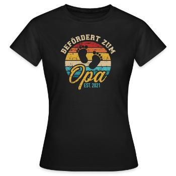 Opa 2021 - Frauen T-Shirt - Schwarz - Vorne - AI Model Female 172 dark (172cm)