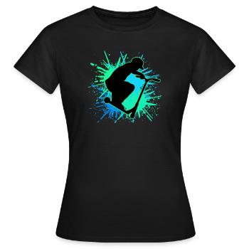 scooter le cascader - T-shirt Femme - noir - Devant - AI Model Female 172 dark (172cm)