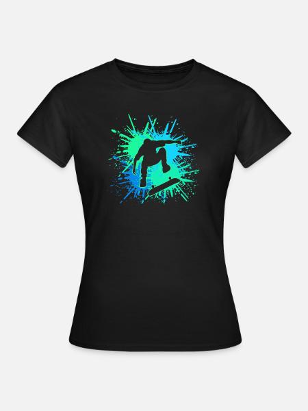 skater - Frauen T-Shirt - Schwarz