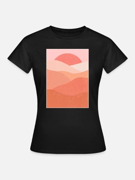 Berg-Ästhetik - Frauen T-Shirt - Schwarz
