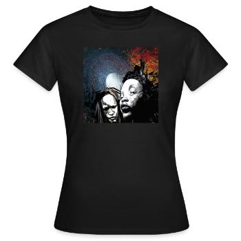Fantômes - T-shirt Femme - noir - Devant - AI Model Female 172 dark (172cm)