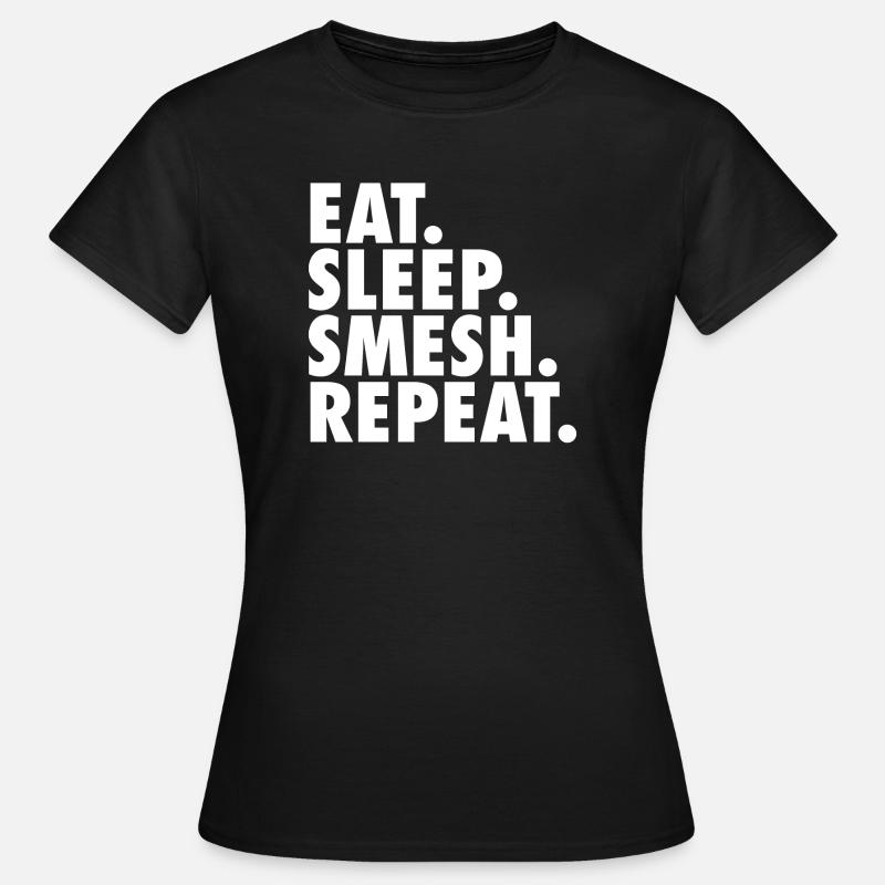 Spis Sleep Smesh Gentag MMA - Dame-T-shirt - sort