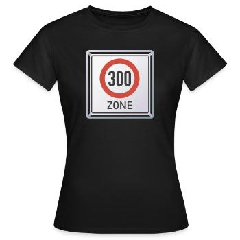 Tempo 300 Zone - T-shirt Femme - noir - Devant - AI Model Female 172 dark (172cm)