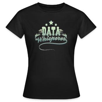 Data Scientist Data Enginieer - Frauen T-Shirt - Schwarz - Vorne - AI Model Female 172 dark (172cm)