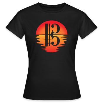 Viola Key Viola Viola Violist - Women's T-Shirt - black - Front - AI Model Female 172 dark (172cm)