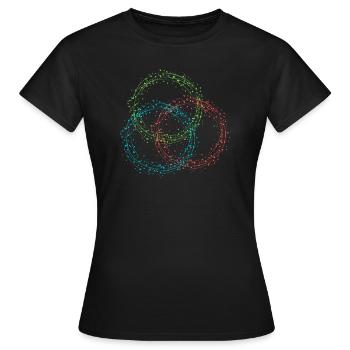Cercles - T-shirt Femme - noir - Devant - AI Model Female 172 dark (172cm)