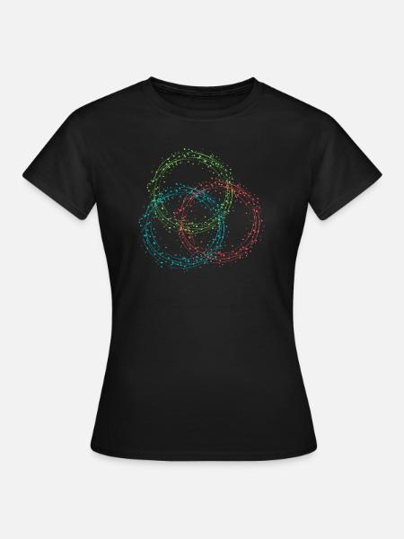 Circles - Frauen T-Shirt - Schwarz