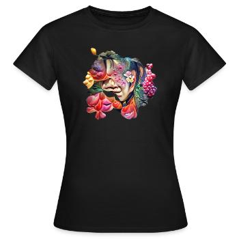 Visage de fruit - T-shirt Femme - noir - Devant - AI Model Female 172 dark (172cm)