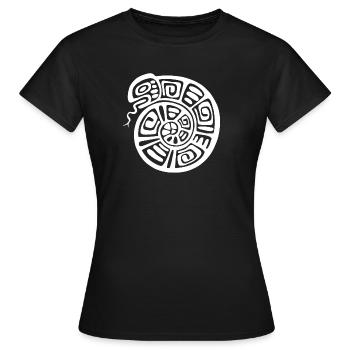 Culture des Incas, serpent - T-shirt Femme - noir - Devant - AI Model Female 172 dark (172cm)