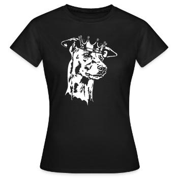 GREYHOUND Crown Dogs Greyhound Wilsigns - T-shirt Femme - noir - Devant - AI Model Female 172 dark (172cm)