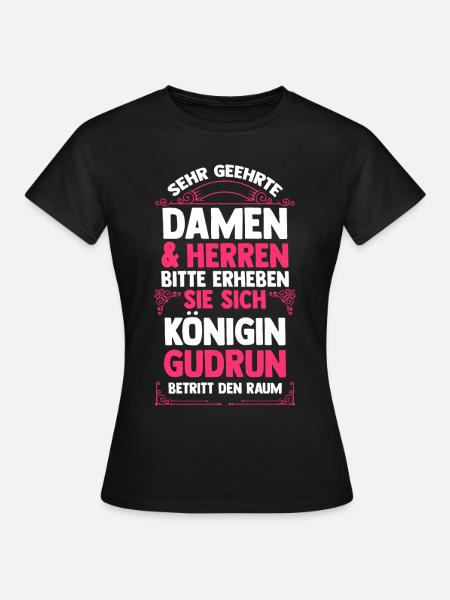 Gudrun - Frauen T-Shirt - Schwarz