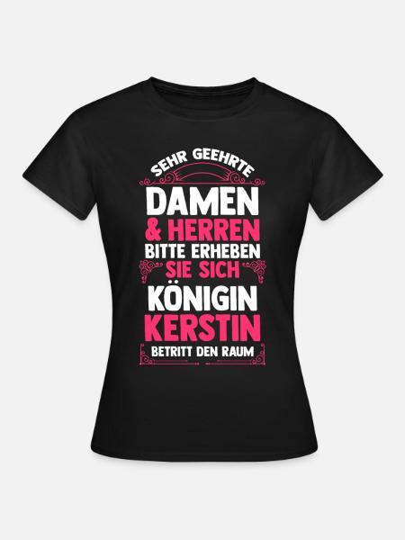 Kerstin - Frauen T-Shirt - Schwarz