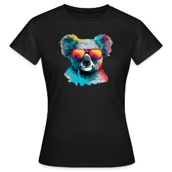 Koko the bespectacled koala - Women's T-Shirt - black - Front - AI Model Female 172 dark (172cm)